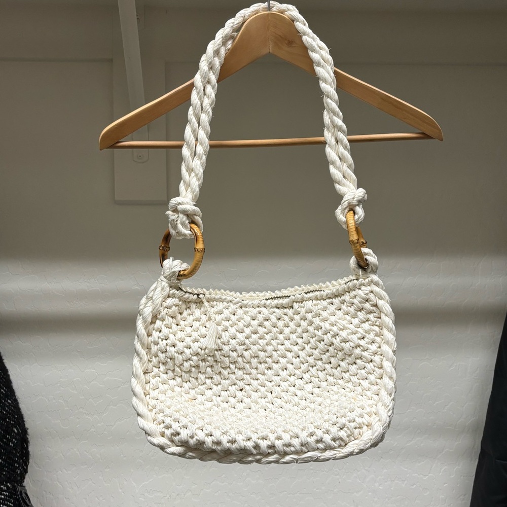 White Woven Bag